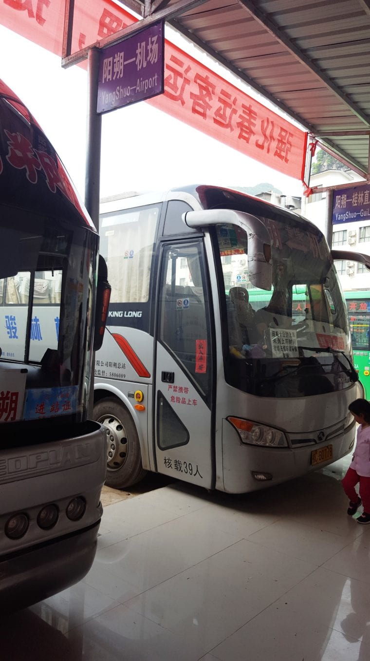 Bus from Yangshou to Guilin Airport China Travel Tips 